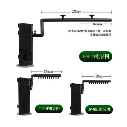 魚缸水族箱內置過濾器JP-012F-014F