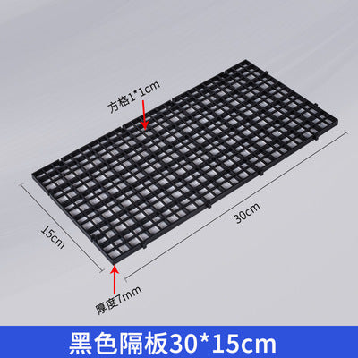 魚缸隔離板/防跳網/網格托架/底濾板