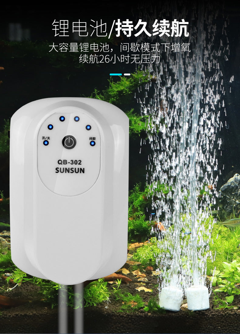 QB系列 氧氣泵+圓柱形氣盤石/細化器套餐