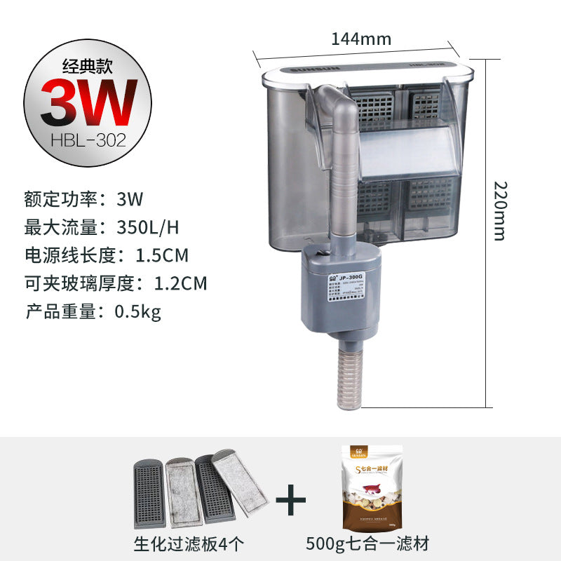 森森HBL系列布流水式設計壁掛式過濾器