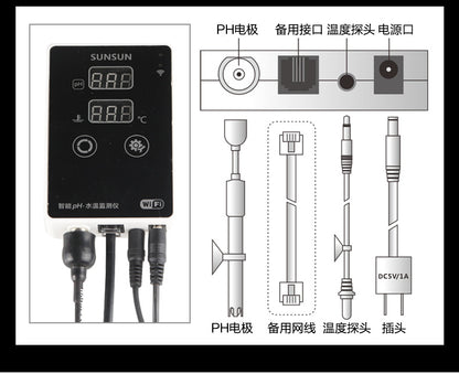 智能 Ph值水溫監測儀