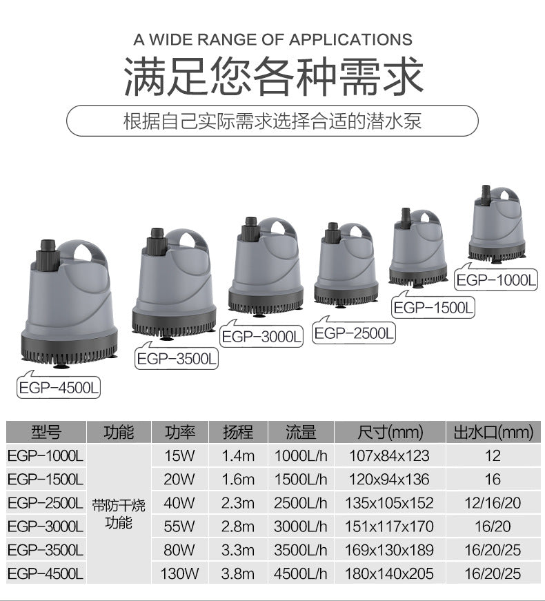 魚缸底吸潛水泵