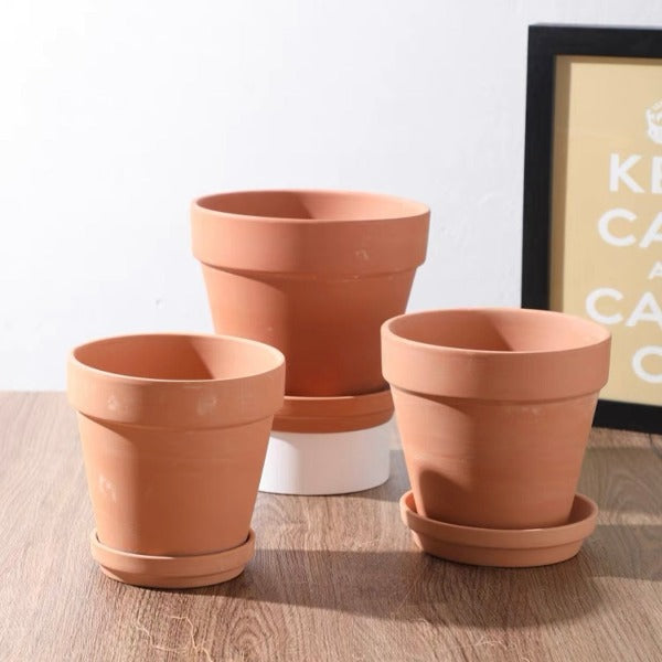 簡約透氣紅陶花盆 Terracotta flower pot:圖片 2