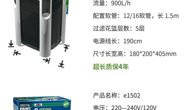 德國 JBL CristalProfi Greenline 過濾桶：圖片 9