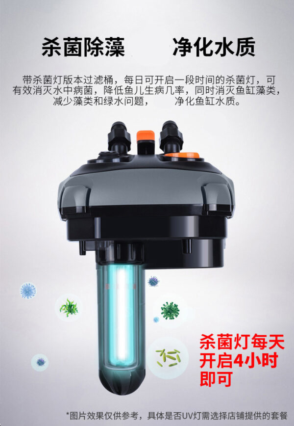 松寶魚缸外置式過濾桶水迴圈超靜音水族魚池凈水器過濾系統：圖片 8