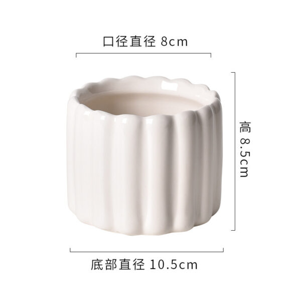 奶油系高質感陶瓷花盆｜ Cream Glazed Ceramic Flowerpot – Nordic Home Vibe：圖片 35