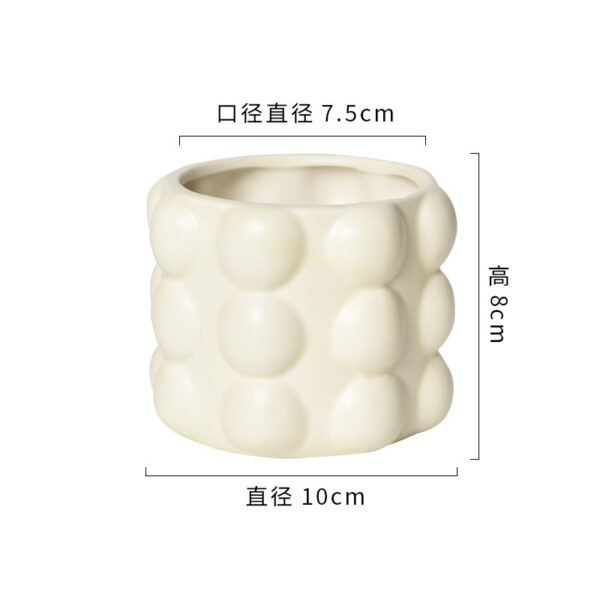 奶油系高質感陶瓷花盆｜ Cream Glazed Ceramic Flowerpot – Nordic Home Vibe：圖片 34