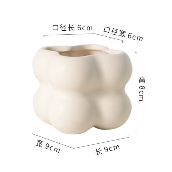 奶油系高質感陶瓷花盆｜ Cream Glazed Ceramic Flowerpot – Nordic Home Vibe：圖片 32