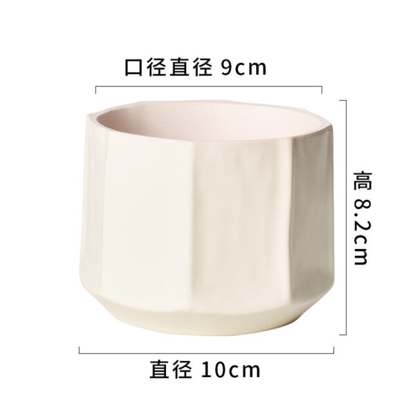 奶油系高質感陶瓷花盆｜ Cream Glazed Ceramic Flowerpot – Nordic Home Vibe：圖片 28