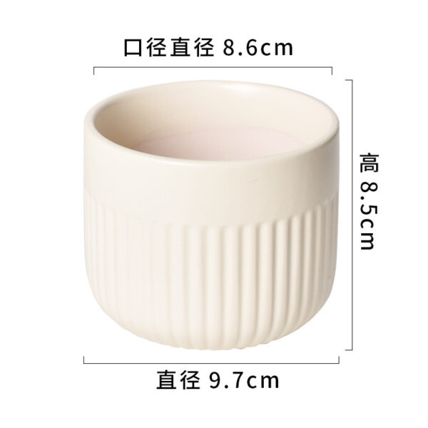 奶油系高質感陶瓷花盆｜ Cream Glazed Ceramic Flowerpot – Nordic Home Vibe：圖片 27