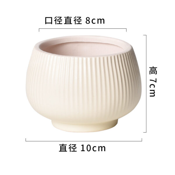 奶油系高質感陶瓷花盆｜ Cream Glazed Ceramic Flowerpot – Nordic Home Vibe：圖片 26