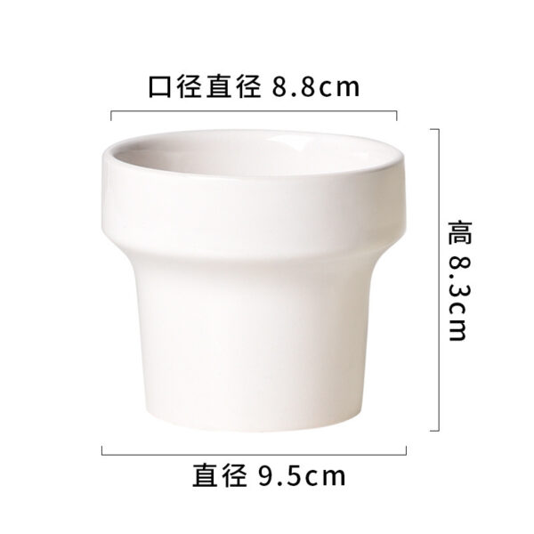 奶油系高質感陶瓷花盆｜ Cream Glazed Ceramic Flowerpot – Nordic Home Vibe：圖片 25