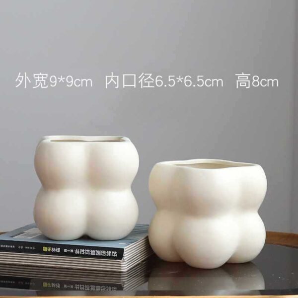 奶油系高質感陶瓷花盆｜ Cream Glazed Ceramic Flowerpot – Nordic Home Vibe：圖片 40