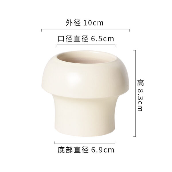 奶油系高質感陶瓷花盆｜ Cream Glazed Ceramic Flowerpot – Nordic Home Vibe：圖片 21