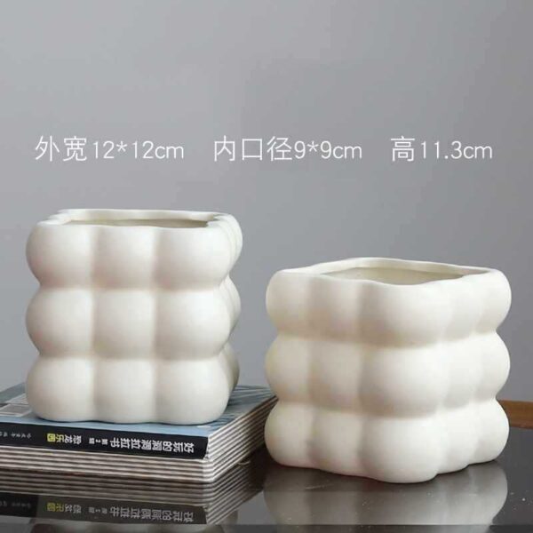 奶油系高質感陶瓷花盆｜ Cream Glazed Ceramic Flowerpot – Nordic Home Vibe：圖片 38