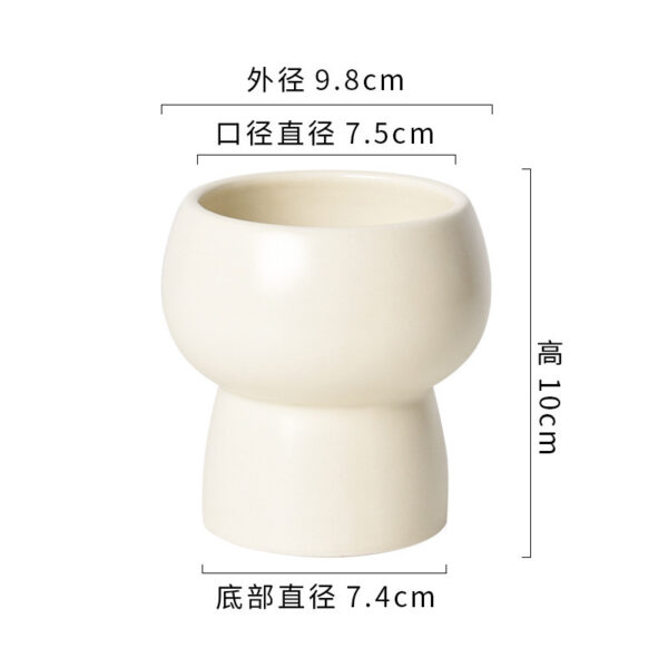奶油系高質感陶瓷花盆｜ Cream Glazed Ceramic Flowerpot – Nordic Home Vibe：圖片 19