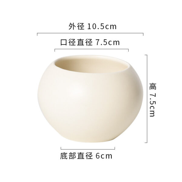 奶油系高質感陶瓷花盆｜ Cream Glazed Ceramic Flowerpot – Nordic Home Vibe：圖片 18