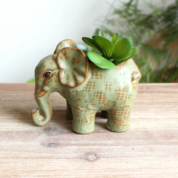 窯變動物花器|Handcrafted Kiln Glaze Animal Pot：圖片 4