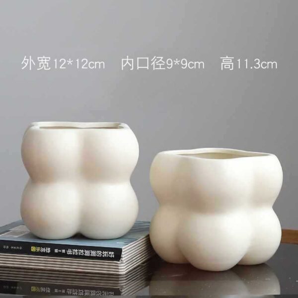 奶油系高質感陶瓷花盆｜ Cream Glazed Ceramic Flowerpot – Nordic Home Vibe：圖片 57