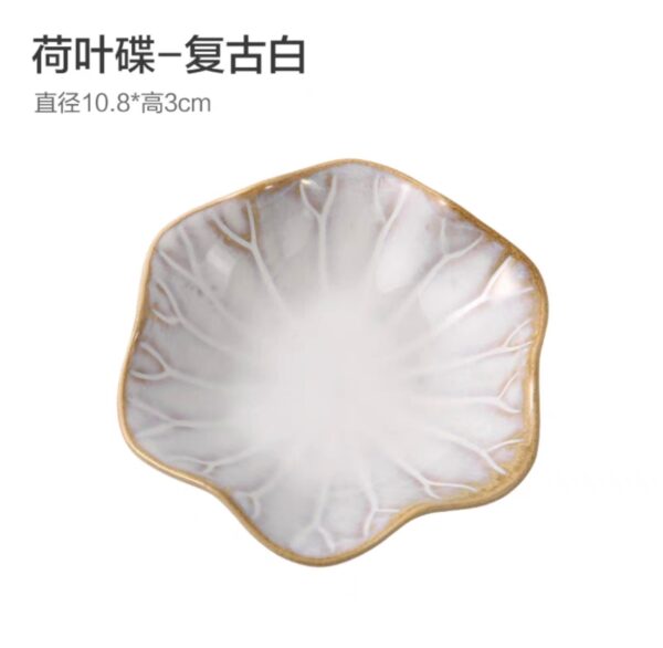 蓮花陶瓷托盤｜淺藕粉 Lotus Ceramic Tray – Soft Pink：圖片 6